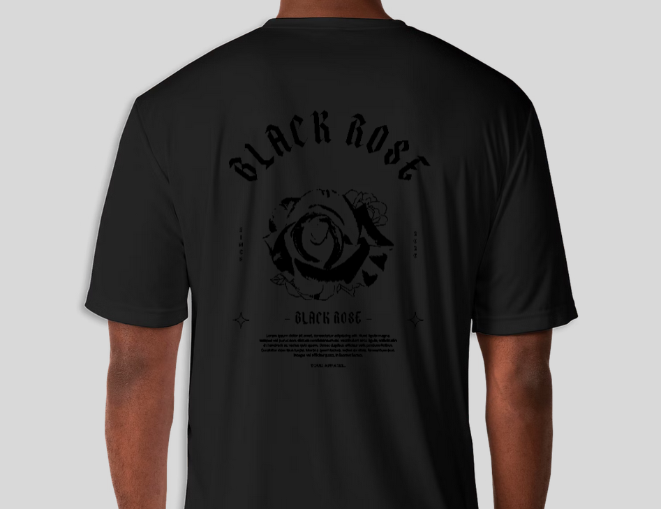 FluxLure Black Rose T-shirt